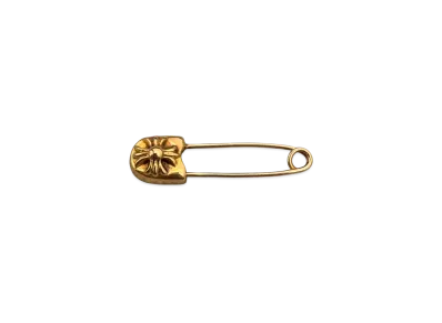Chrome Hearts 22K Small Safety Pin with CH Plus "Yellow Gold"