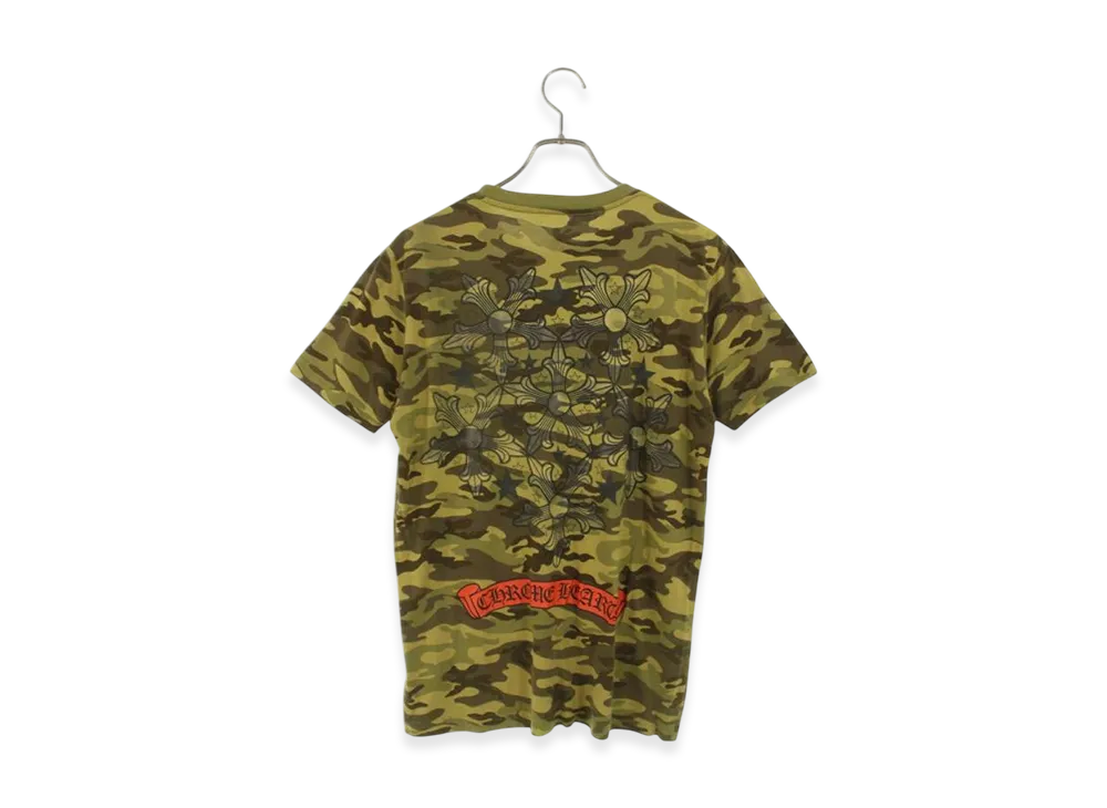 クロムハーツ スターロゴ カモフラージュ Tシャツ "カーキ"