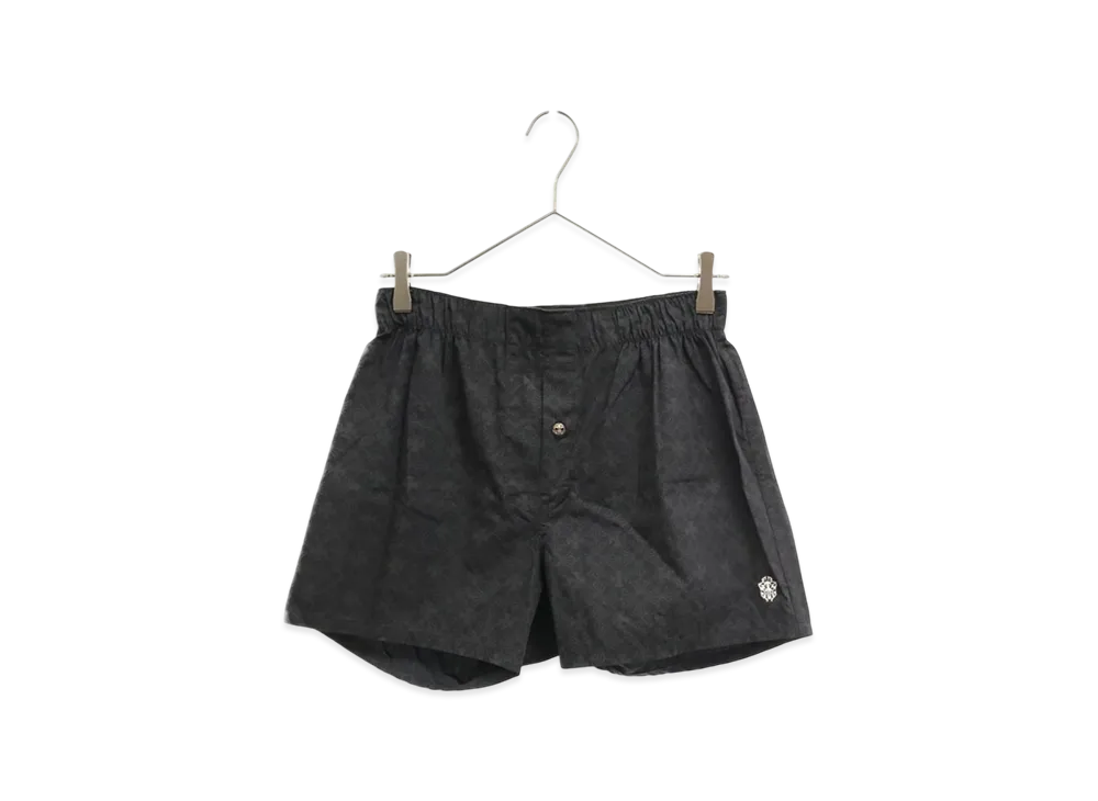 Chrome Hearts BS Fleur Silver Button CH Plus All-Over Print Shorts "Black"