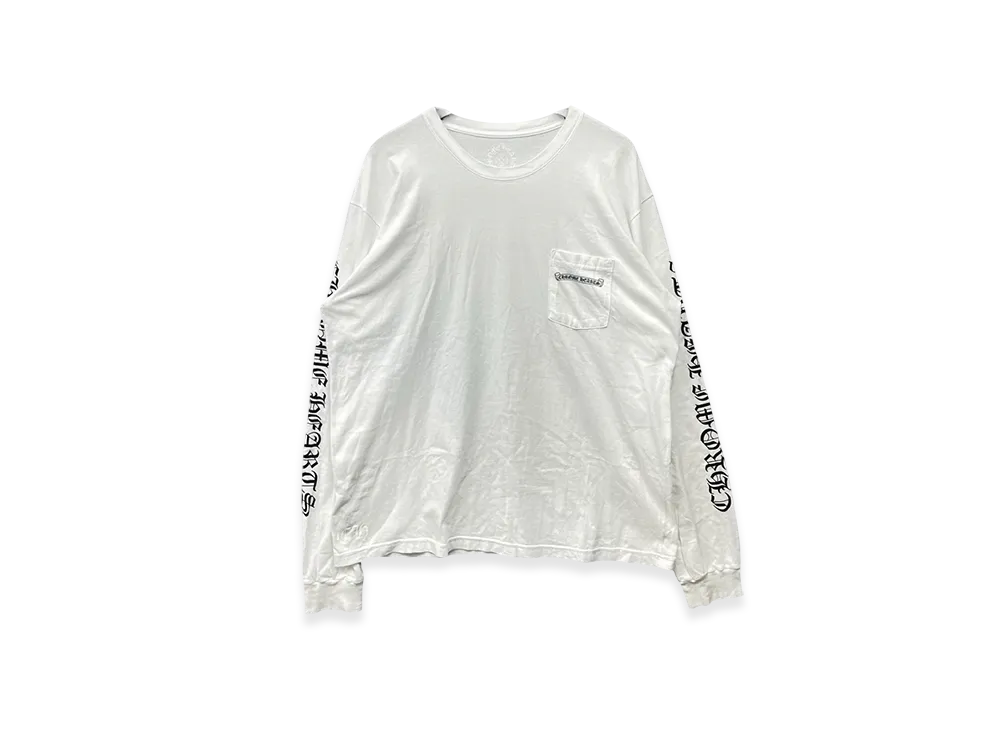 Chrome Hearts Fuck Back Scroll L/S Tee "White"