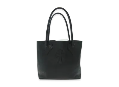 Chrome Hearts FS Leather Cross Patches Tote Bag "Black"