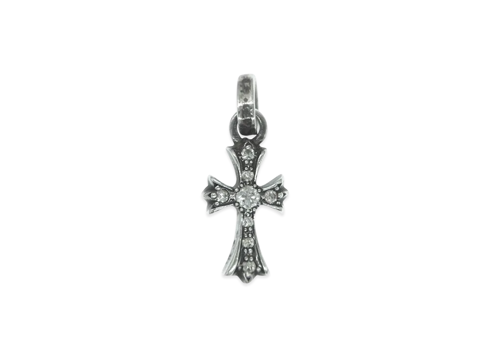 クロムハーツ ベイビーファット チャーム アフター パヴェダイヤ ペンダントトップ "シルバー"