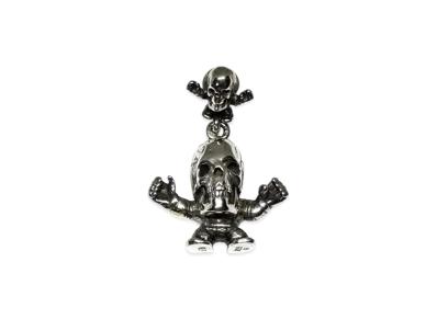 Chrome Hearts Foti Harris Teeter Double Drop Earrings 925 "Silver"