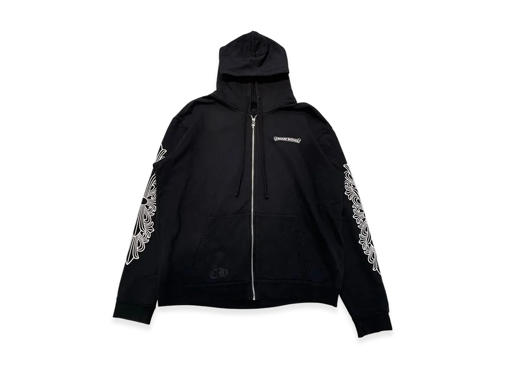 Chrome Hearts Dagger Eye Chart Zip Up Hoodie "Black"