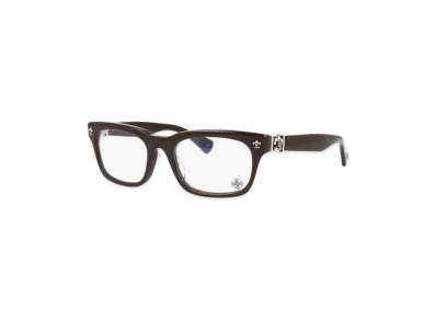 Chrome Hearts GITTIN ANY-A CLB 52 BS Flare Square Rimless Two Point Bayonetta "Classic Brown"