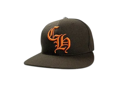 Chrome Hearts 6 Panel On Field CH White Baseball Cap "Brown/Orange"
