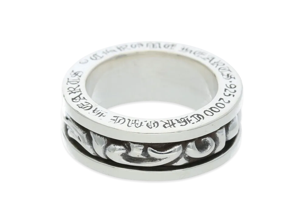 クロムハーツ スピナー スクロール リング "シルバー"