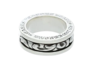 Chrome Hearts Spinner Scroll Ring "Silver"