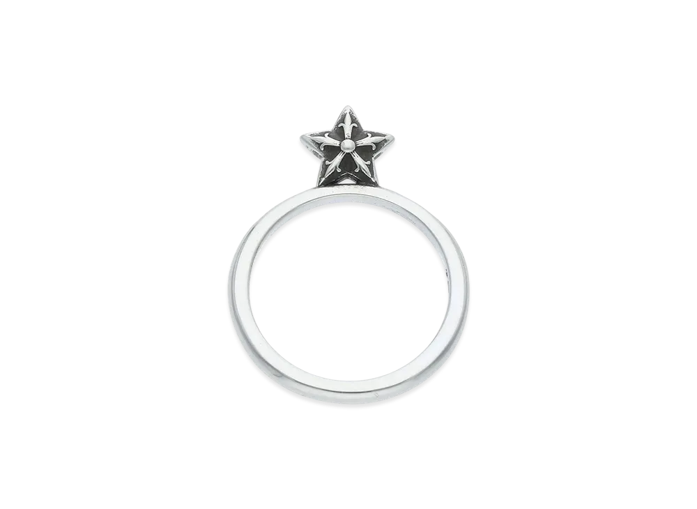 クロムハーツ バブルガムスター スタンドアップ リング "シルバー"