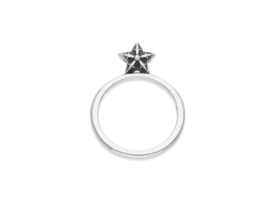 Chrome Hearts Bubblegum Star Stand Up Ring "Silver"