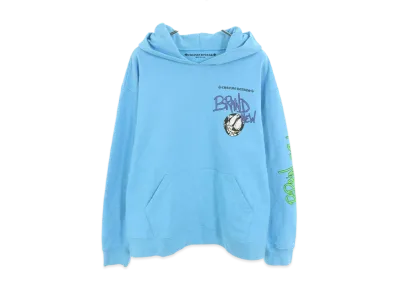 Chrome Hearts Matty Boy Brain New Print Pullover Hoodie "Light Blue"
