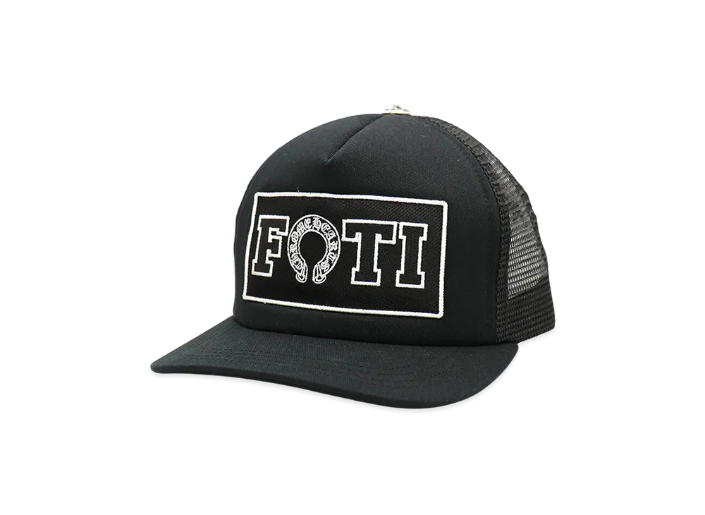 Chrome Hearts Foti Horseshoe Trucker Cap "Black"
