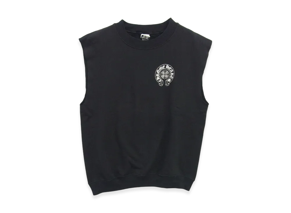 Chrome Hearts Horseshoe Sleeveless Sweatshirt "Black"