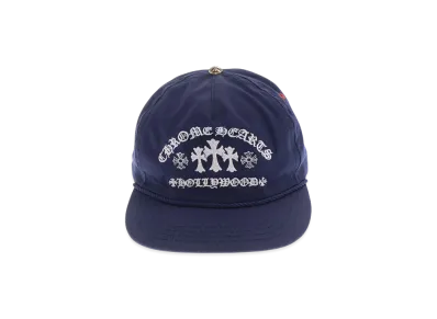 Chrome Hearts Gas Station King Taco 3 Cemetery Cross Trucker Cap "Navy"