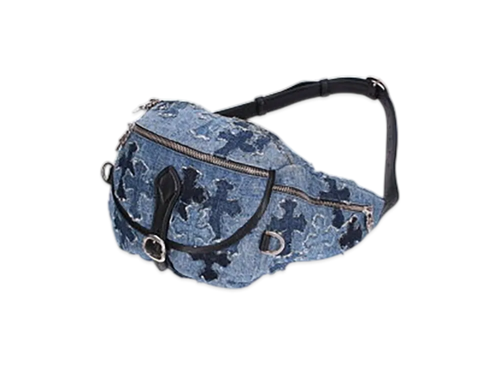 クロムハーツ デニムスナットパック クロスパッチ ガンスリンガーベルト "インディゴ"