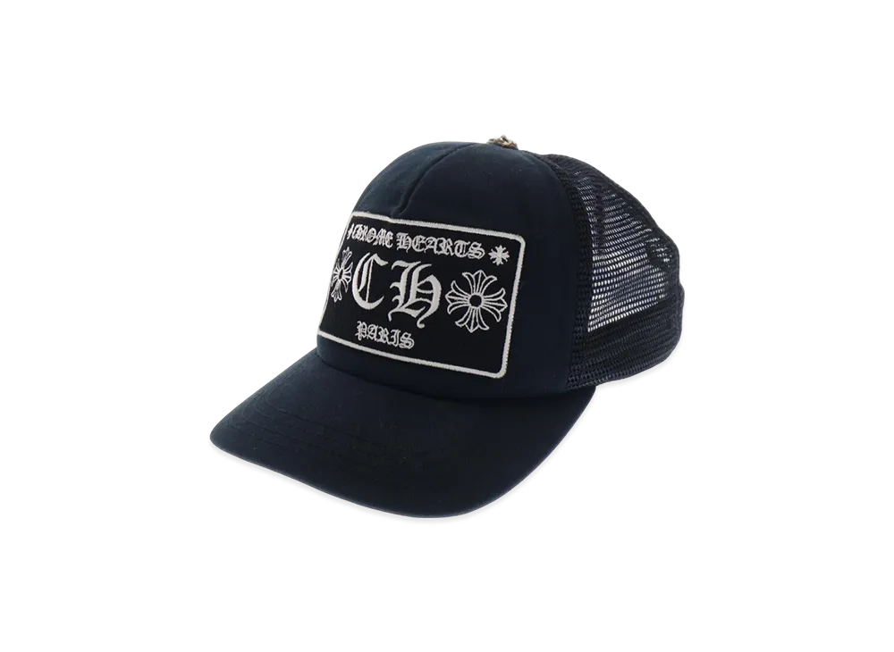 Chrome Hearts CH Trucker Cap Paris Exclusive "Black"