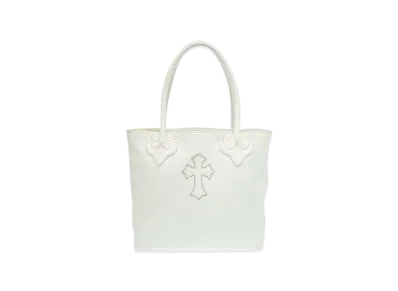 Chrome Hearts Cross Patch Leather FS Tote Bag "White"