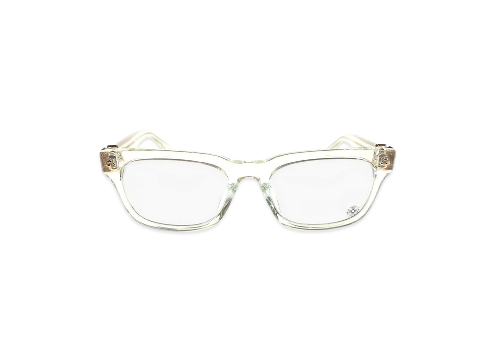 Chrome Hearts Vagilante CH Plus Temple Clear Frame Sunglasses "Gold"