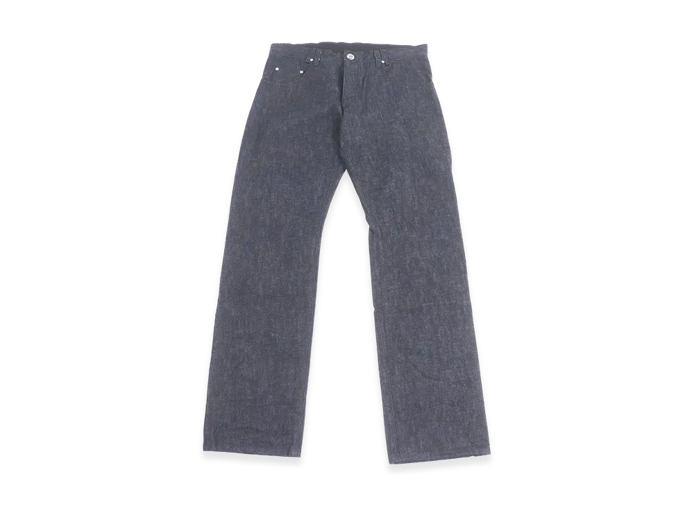 Chrome Hearts CH Cross Button Horseshoe Logo Scroll Label Denim Pants "Indigo"