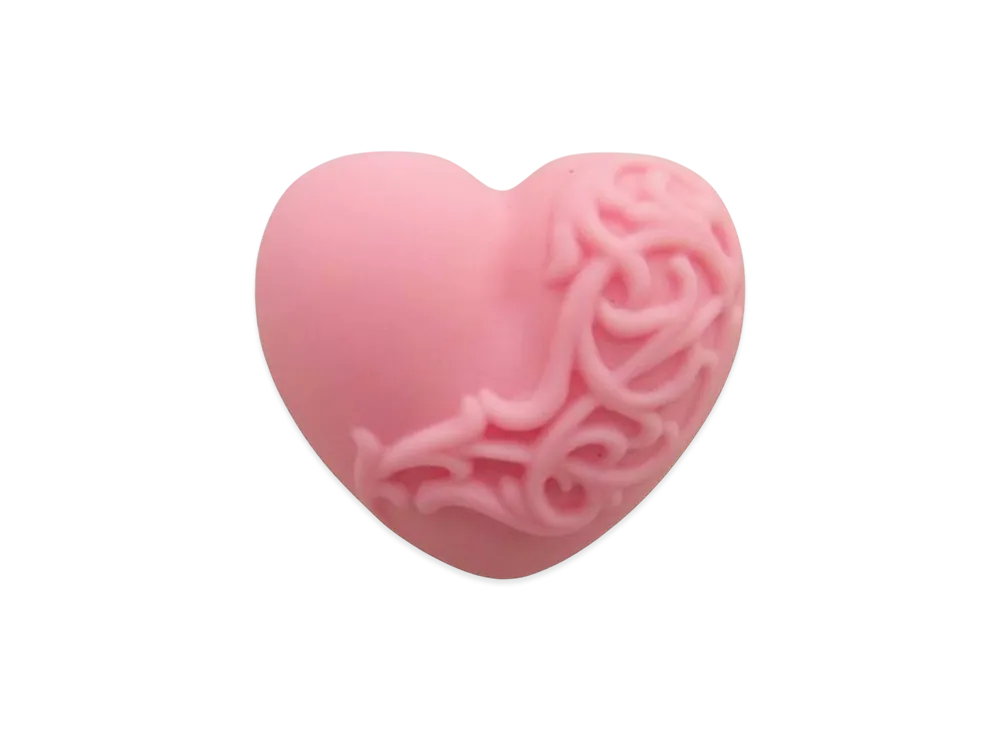 クロムハーツ ラバー ハート シリコンリング "ピンク"