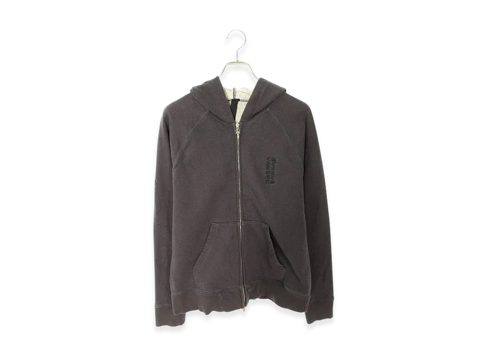 Chrome Hearts Y NOT Dagger Embroidered Zip Up Hoodie "Gray/Silver"