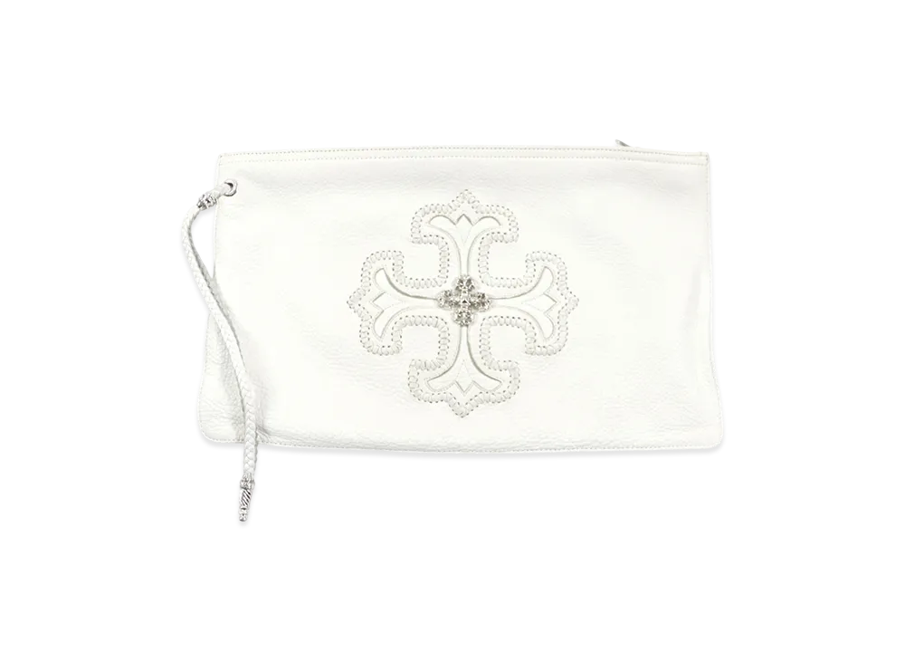 クロムハーツ フィリグリープラス クラッチバッグ レザー SV925 "ホワイト"