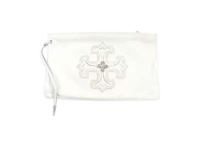 Chrome Hearts Filigree Plus Clutch Bag Leather SV925 "White"