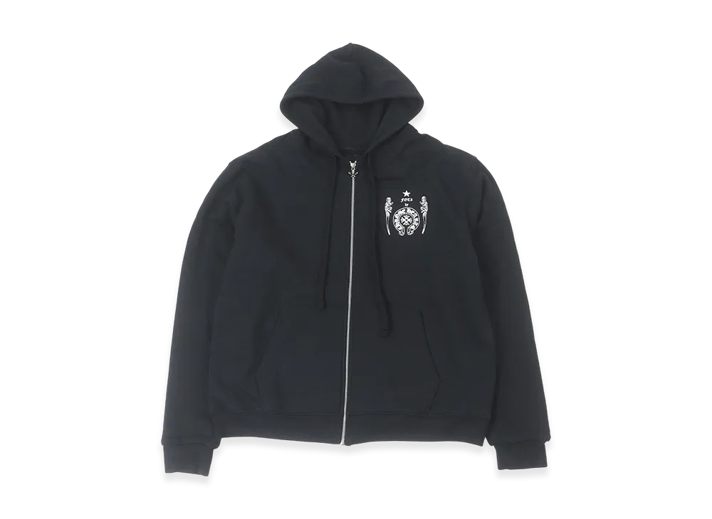 クロムハーツ フォティ ハリスティーター スペーススーツ ジップ フーディー "ブラック"