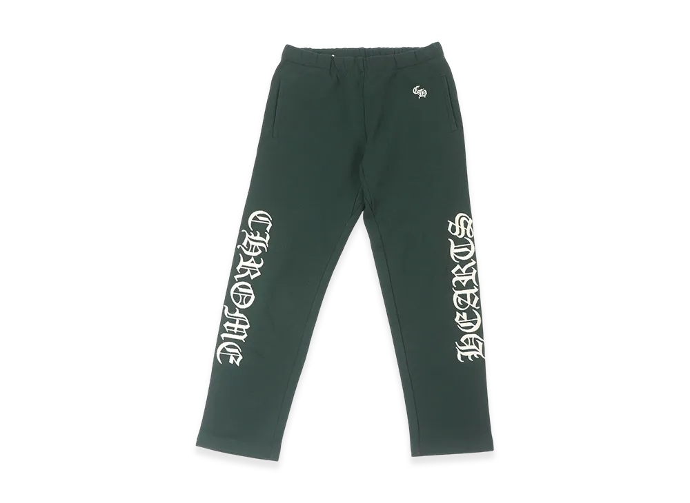 Chrome Hearts Y NOT SLO RIDE Logo Embroidered Sweatpants "Green"