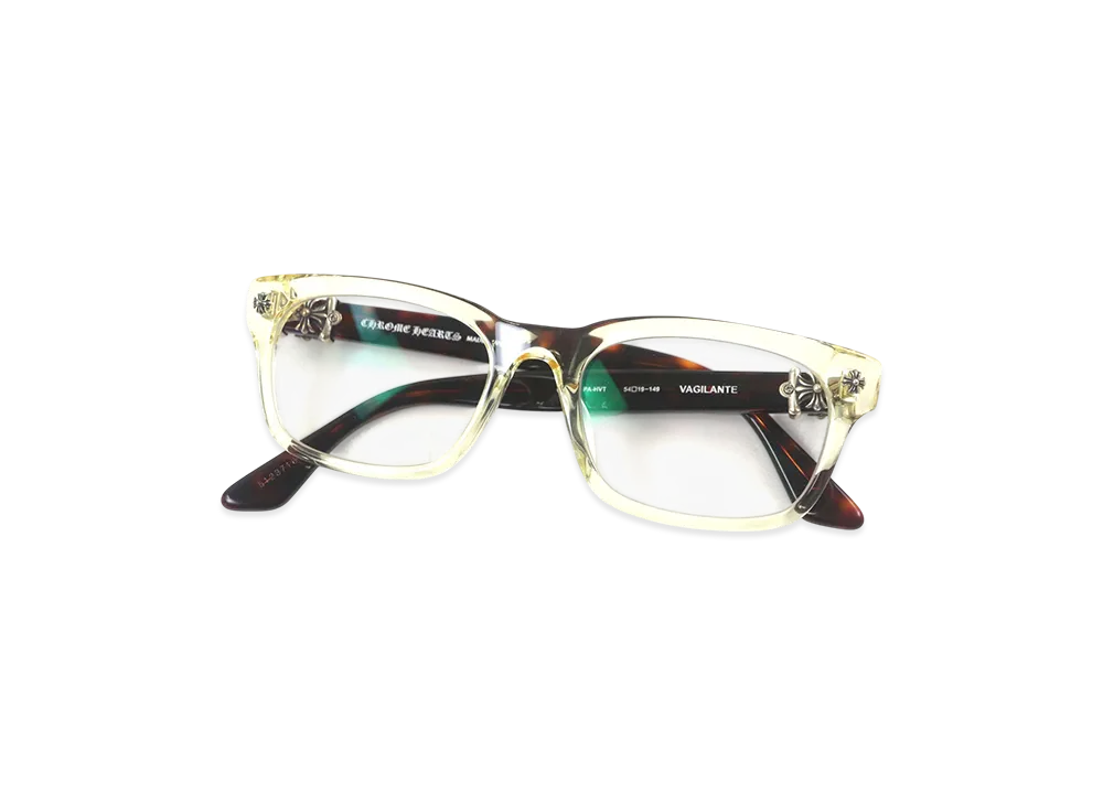 クロムハーツ ヴァギランテ 925 CHプラス アイウェア 54-19-149 "クリアイエロー/クリアブラウン"