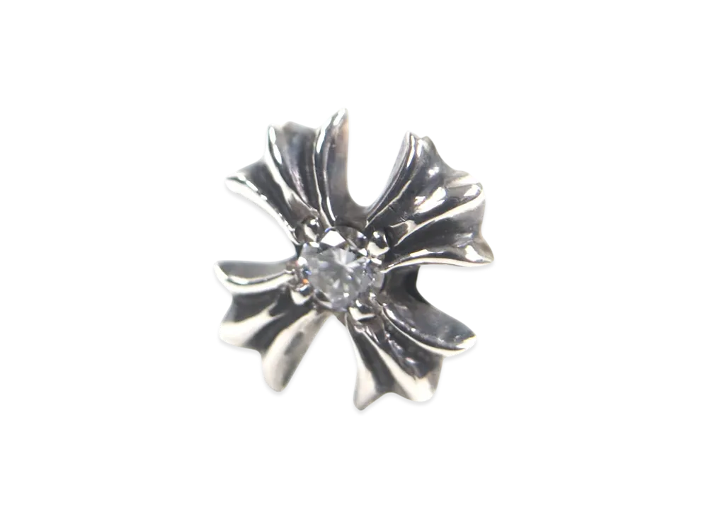 クロムハーツ CHプラス スタッド 1ダイヤ ピアス "シルバー"