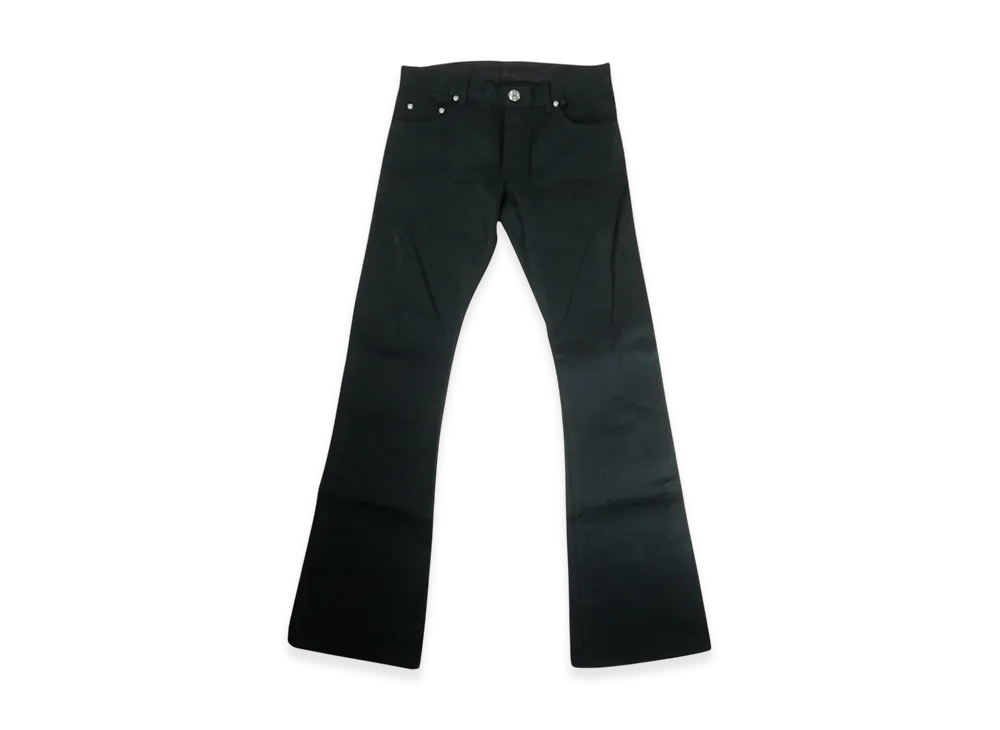 Chrome Hearts RS Bootleg 5 Pkt Denim Pants "Black"