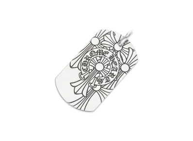 Chrome Hearts D TAG LRG God Bless Charm "Silver"