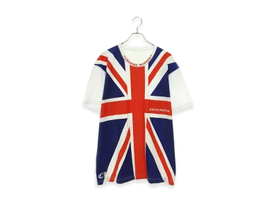 Chrome Hearts Union Jack Print Neck Logo T-shirt "White"