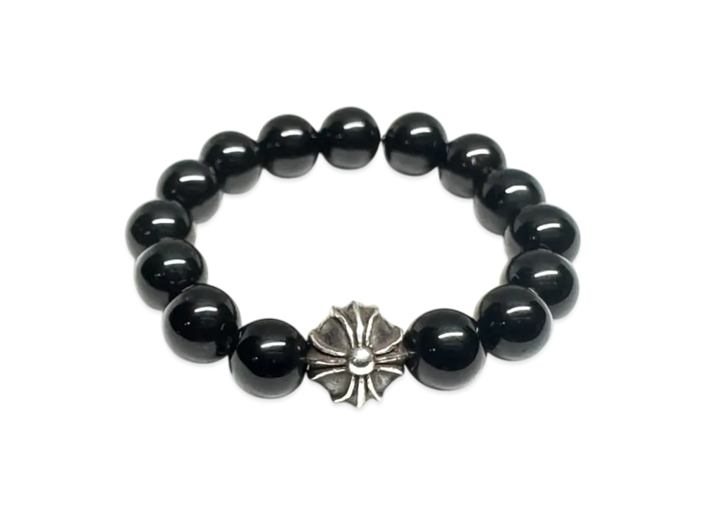 クロムハーツ ビーズ リング 4mm SV925 "ブラック"