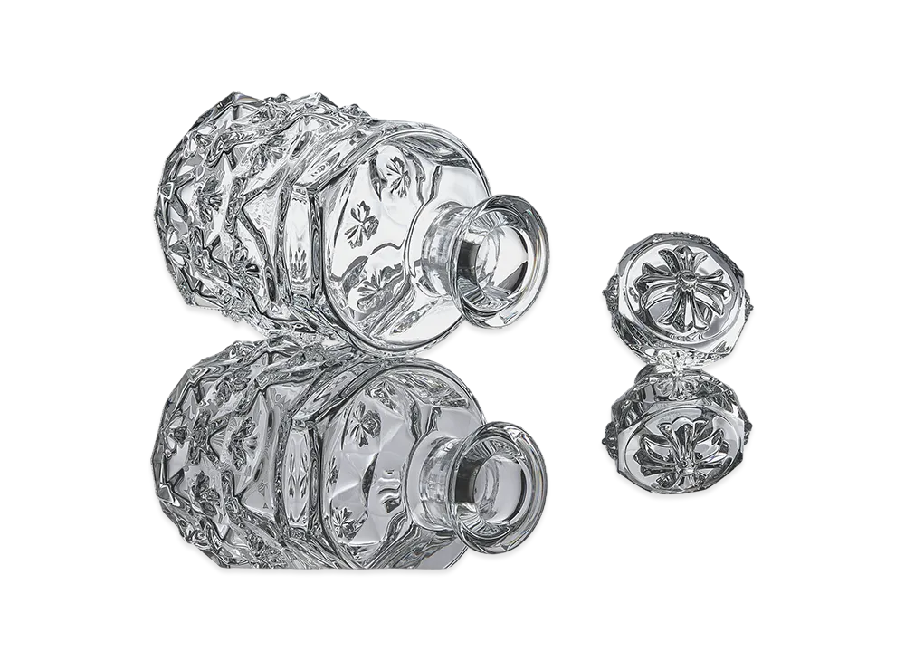Chrome Hearts x Baccarat Decanter Pyramid Stud Plus Cross Crystal "Clear"