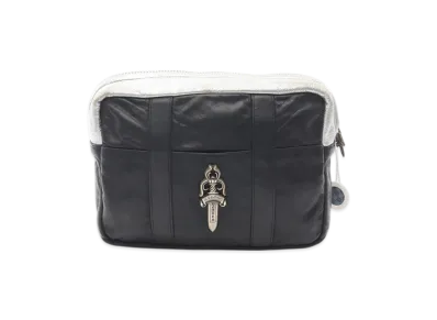 Chrome Hearts Large Dagger Zip Clutch Pouch "Black/Silver"