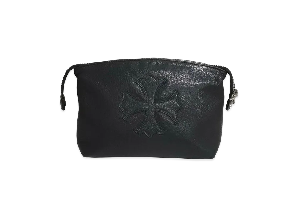 クロムハーツ インサニティCHプラス レザーポーチ "ブラック"