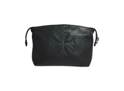 Chrome Hearts Insanity CH Plus Leather Pouch "Black"