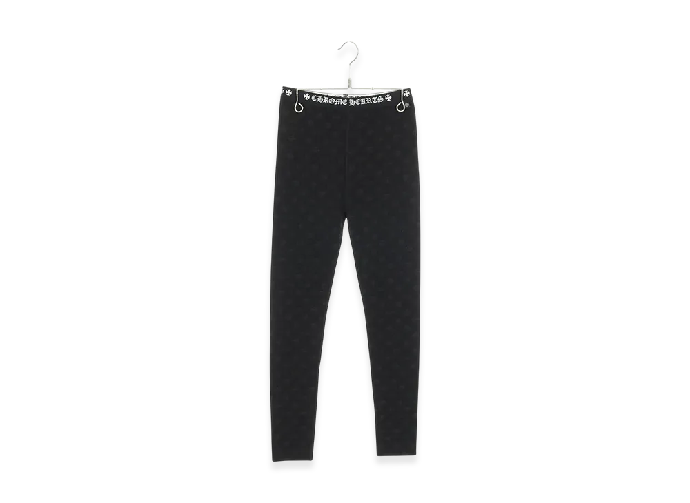 Chrome Hearts All Over Print Cotton Leggings "Black"