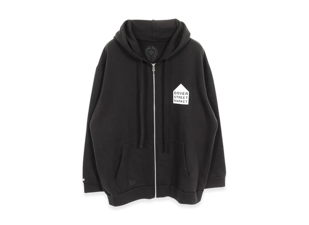 Chrome Hearts x COMME des GARCONS x Dover Street Market Zip Hoodie "Black"