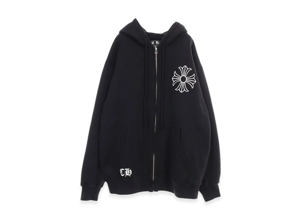 Chrome Hearts CH Plus Zip Hoodie "Black"