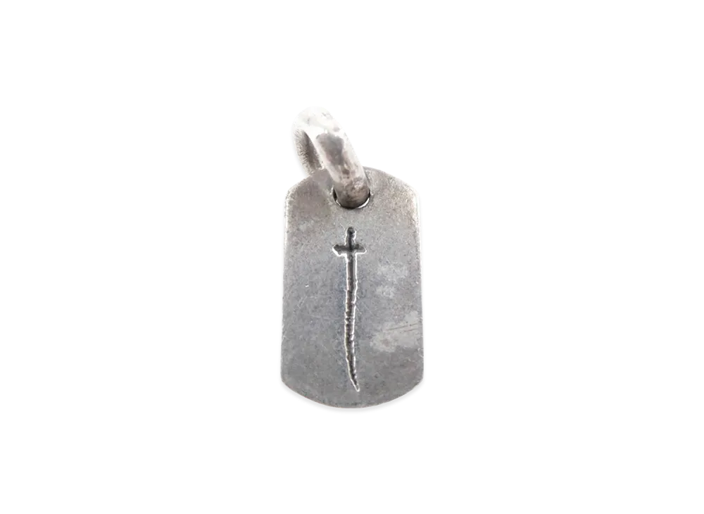 クロムハーツ タイニー ドッグタグ RSクロス 銀座オープン記念 ペンダントトップ "シルバー"