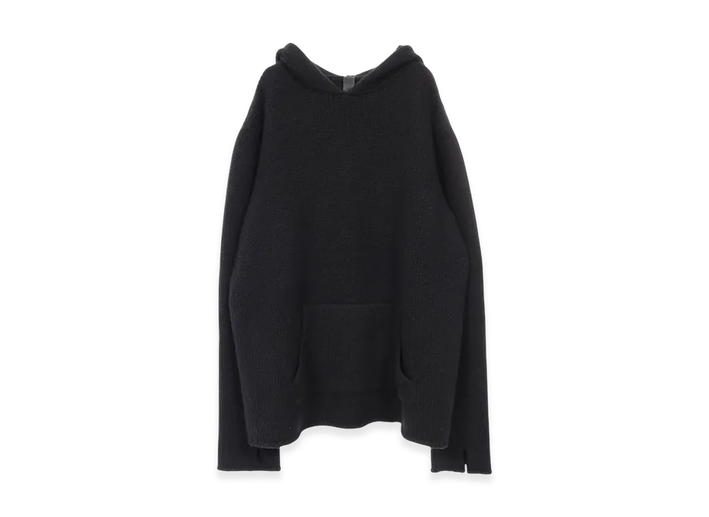Chrome Hearts CH Cross Cashmere Knit Hoodie "Black"