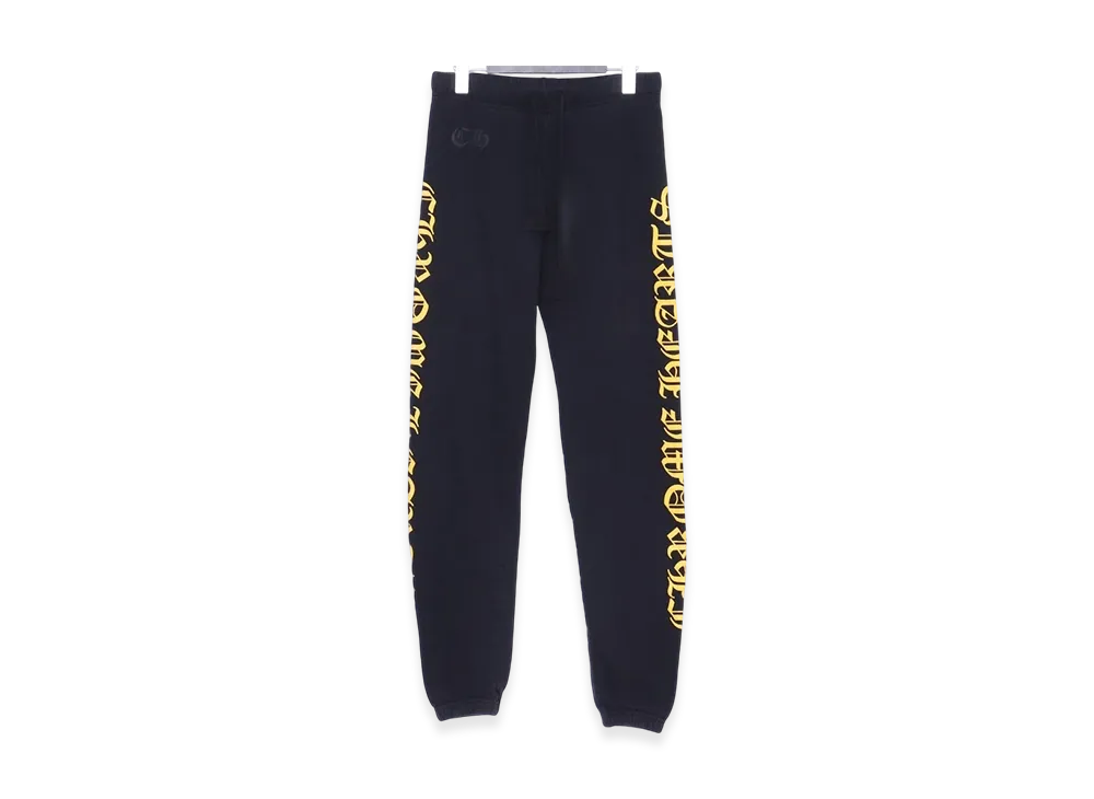 Chrome Hearts Side Logo Sweatpants "Black/Yellow"