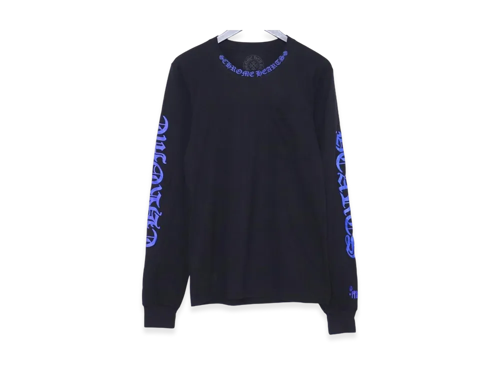 クロムハーツ 1988 ネックロゴ L/S Tシャツ "ブラック/ブルー"