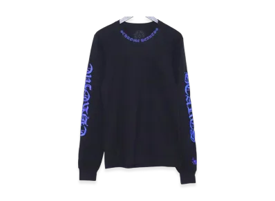 Chrome Hearts 1988 Neck Logo L/S Tee "Black/Blue"