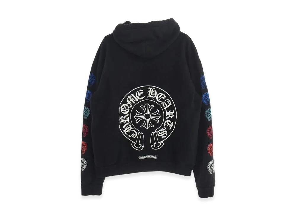 クロムハーツ マルチカラー ホースシューロゴ フーディー "ブラック"