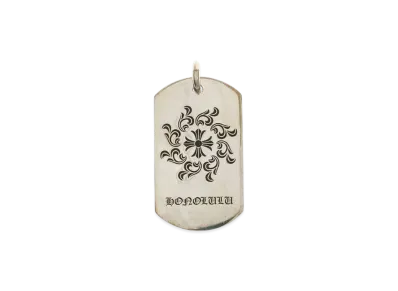Chrome Hearts Dog Tag CH Shine Honolulu Limited "Silver"