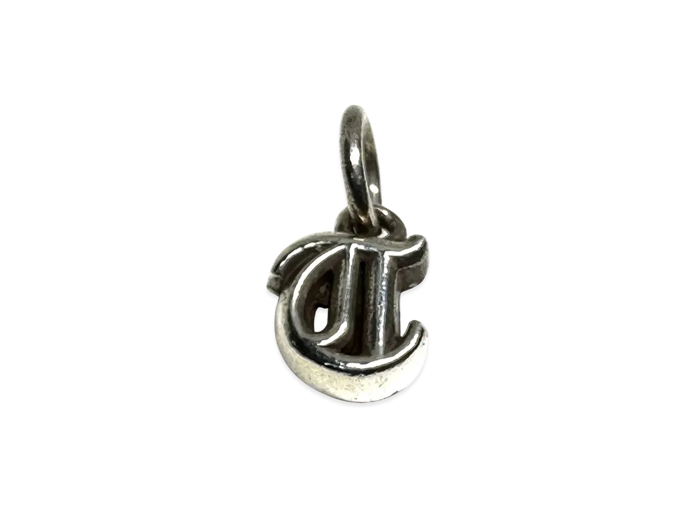 Chrome Hearts Alphabet Stack Charm T Initial Charm "Silver"